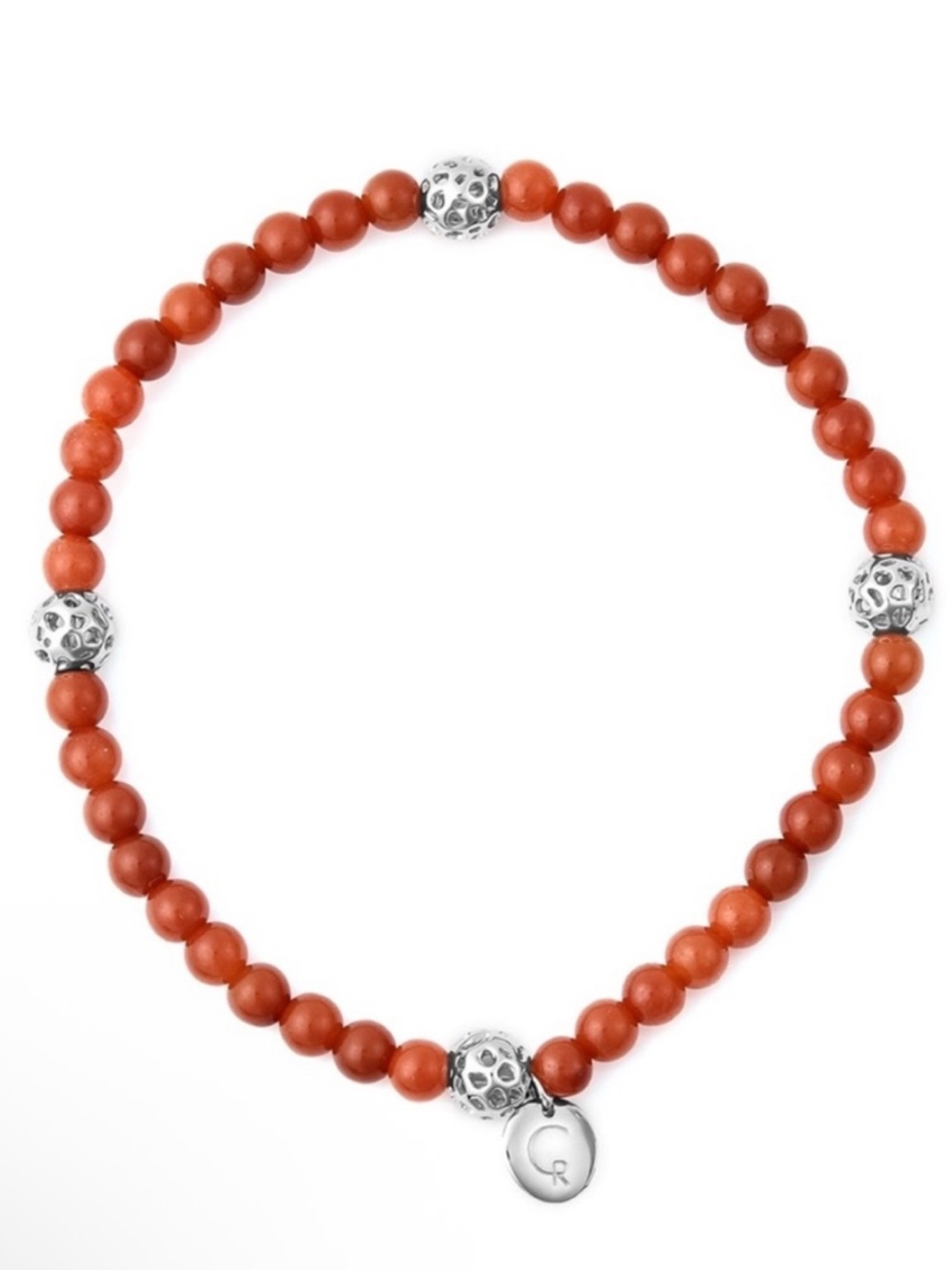 Red Jade Bead Bracelet